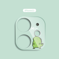 iphone11玻璃全包一体镜头膜卡通彩绘摄像头保护pro|11恐龙(镂空款)