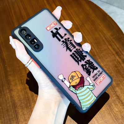 适用opporeno3pro手机壳女opporeno3全包镜头oppo男款reno3pro新款情侣文字5g版网红可爱卡通