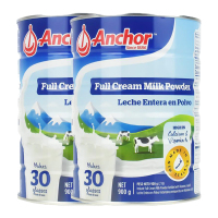 有效期到24年11月-两罐装-新西兰进口安佳Anchor全脂成人奶粉青少年儿童高钙900G两袋装