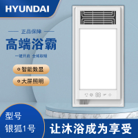 HYUNDAI韩国现代浴霸吊顶电器(银狐1号)集成吊顶式风暖卫生间家用取暖五合一嵌入式浴室