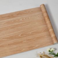 木头框贴纸防水可擦洗家具桌子衣柜柜子翻新木纹自粘墙纸墙贴 枫木 (5米*45厘米)