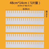 抽屉分隔板收纳分层架整理分格板化妆台收纳分格衣柜袜子分类隔板|48cm*14cm(5片装)