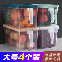 冰箱收纳盒食品保鲜盒蔬菜水果冷冻保鲜专用分隔盒子厨房收纳神器