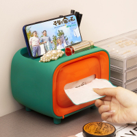 遥控器桌面纸巾盒家用多功能收纳纸巾盒办公桌面文具盒客厅抽纸盒