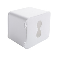 浴室免打孔厕纸盒厕所纸巾架手纸盒卫生间防水卷纸架抽纸盒置物架|白色