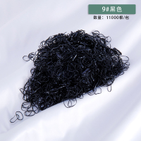 韩国女童发饰头饰品一次性橡皮筋儿童皮筋发绳宝宝发圈|9#黑色