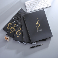a4透明插页文件夹钢琴吉他乐谱夹资料册学生乐团相册黑色logo