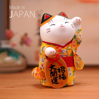 日本猫大号和服日式摆件开业乔迁结婚生日创意 三维工匠 站猫4只&高约14CM猫