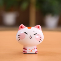 陶瓷迷你猫咪摆件创意日式装饰用品漂亮生日小礼品女 三维工匠 小猫-亿万两