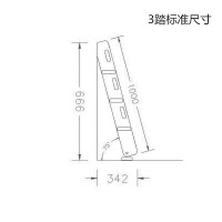 家用加厚防滑实木直梯室内木制阁楼楼梯带扶手梯简易五步原木梯子 三维工匠 加厚款7踏(材料厚2.5cm)家用梯