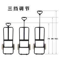 爬楼买菜车手推车折叠家用老人购物车手拉拖车可行李车拉货拉杆车 三维工匠 黑色波点拉杆车铁架爬楼轮家用拖车