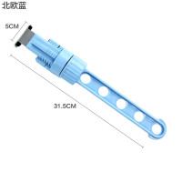 日式晾衣架旅行晒衣架宿舍阳台伸缩晾衣架室内窗框挂钩柜置物架 三维工匠