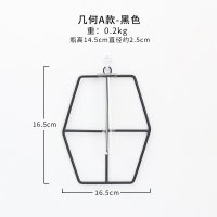 客厅墙面装饰品创意ins风卧室房间背景墙上墙壁挂件壁饰 水培花瓶 三维工匠 圆形a款-黑色