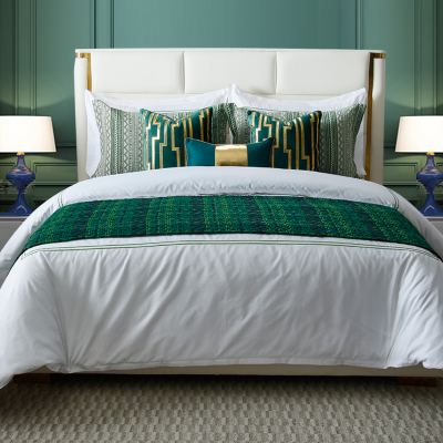 现代北欧美式床品多件套样板房间软装配套床品家具摆场软装定制