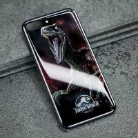 正版侏罗纪世界 适用苹果X手机壳iPhone8玻璃7plus全包防摔保护套