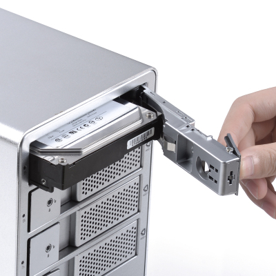 多盘位硬盘盒外置raid硬盘柜3.5寸阵列台式机sata机械盒子USB3.0/Type 5盘位USB3.0磁吸--金属款
