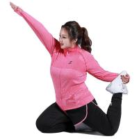 珂卡慕(KEKAMU)女士码运动瑜伽服套装胖妹妹健身服200斤跑步外套上衣训练衣