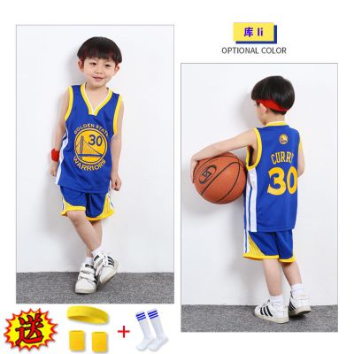 珂卡慕(KEKAMU)儿童篮球服套装幼儿表演服篮球比赛服勇士