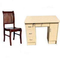 心业1.4米免漆办公桌实木七条椅一套XY-MQZQTY02办公桌椅套装  此产品单件不出售批量请联系客服