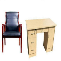 心业1.2米免漆办公桌椅套XY-MBGZY12皮面椅  此产品单件不出售批量请联系客服