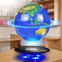 智能地球仪3d立体磁悬浮自转发光摆件创意黑科技高端台灯发光玩具儿童办公室家具摆件商务六一儿童节赠礼物