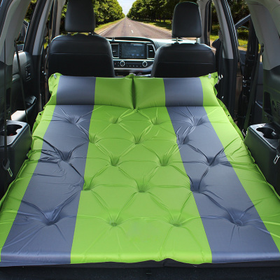 敬平车载充气床垫轿车SUV后排车中气垫床旅行床汽车用睡觉床成人睡垫 升级款双人绿色5厘米厚 平