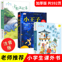 全3册儿童读物 小学生 课外书小熊温尼.菩注音版图书一年级二年级必读小王子书正版豆蔻镇的居民和强盗课外阅读书籍6-1