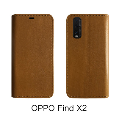 OPPO Find X2/Pro手机壳FindX翻盖Find7/9复古K1保护套真皮PDEM10商务PDEM30软真智力