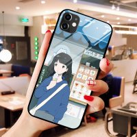 iphonex手机壳气球女孩苹果11玻璃8plus镜面iphone11pro日系xsmax苹果7plus少女款xr真智力