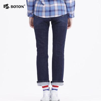 Boton/波顿牛仔裤女直筒宽松裤子新款秋装时尚休闲裤子