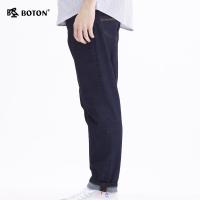 Boton/波顿男士牛仔长裤子秋季新款休闲宽松牛仔裤