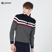 波顿boton 新款秋冬季男士针织衫上衣保暖毛衣上衣打底衫