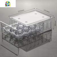 食品级可叠加抽屉式鸡蛋保鲜收纳盒镂空透明塑料防撞蛋架蛋托 FENGHOU保鲜盒保鲜盒