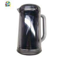 冷水壶 家用塑料耐热餐厅水壶可高温大容量双层隔热凉水杯 凉水壶 FENGHOU 茶色1.7L+2可乐水杯