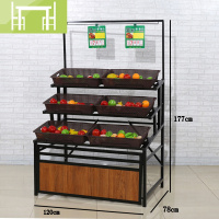 逸家伴侣蔬菜货架水果店超市商用展示架置物架便利店多层水果架子果蔬菜架