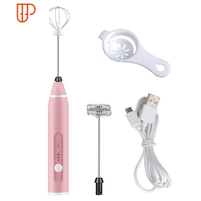 打蛋器无线充电USB电动家用小型自动手持奶油打发机烘焙工具 国泰家和 粉色