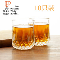 透明玻璃杯家用客厅喝水杯子带把耐热泡茶杯套装咖啡啤酒杯10只装 国泰家和 [10只装]20号杯[210ml] 加厚耐热