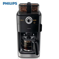 飞利浦(PHILIPS)HD7762/00美式 咖啡机 半自动滴漏式不锈钢机身双豆槽设计预约定时功能 控温设计 九档按钮