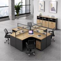 逐鹿中原办公家具四人位屏风办公桌MG0024职员桌工作位员工办公桌组合款