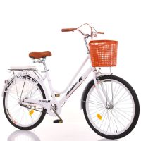 免充气实心胎24/26寸自行车成人年男女式学生老年轻便通勤自行车