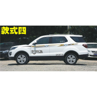 适用适用于长安CX70车贴腰线拉花个性改装贴纸cx70t车身彩条装饰贴 款式四深灰+亚金