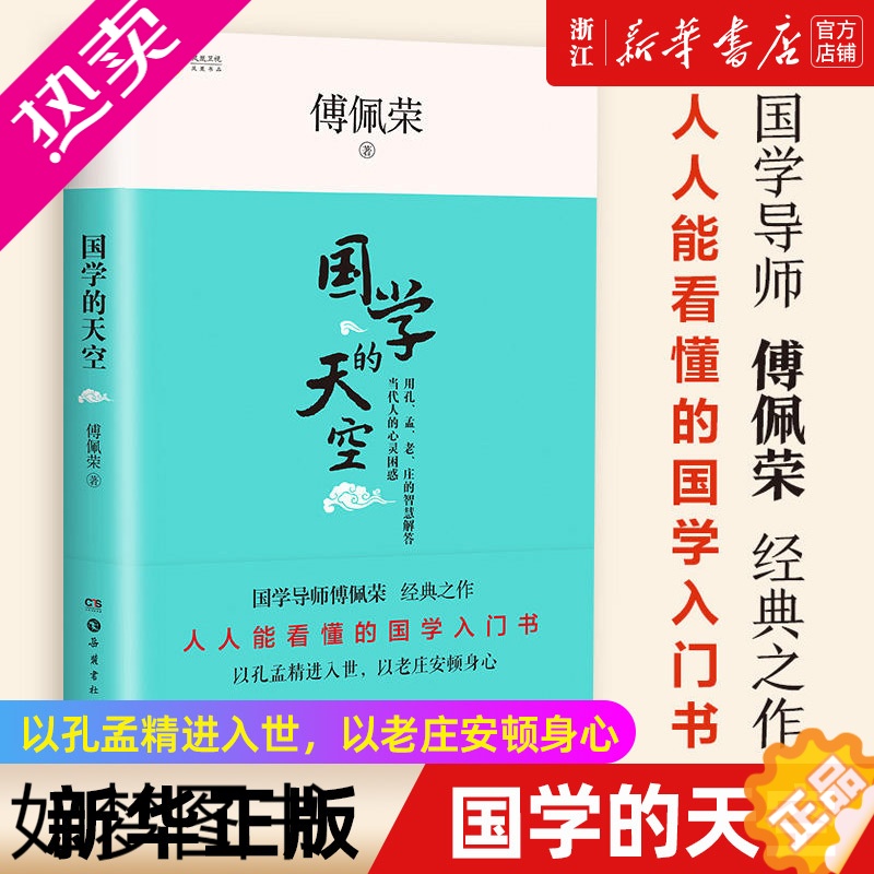 [正版][书店]正版 国学的天空 傅佩荣 著 国学导师傅佩荣经典之作 人人能看懂的国学入门书 大众读物国学书籍