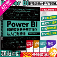 [正版]Power BI智能数据分析与可视化从入门到精通 Excel办公自动化VBA软件数据挖掘计算机数据库分析师微软p