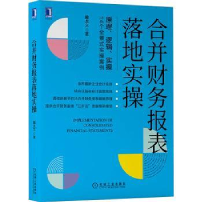 全新正版合并财务报表落地实操9787111709909机械工业出版社