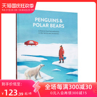 [正版图书]企鹅和北极熊Penguins and Polar Bears 儿童地理科普绘本 英文原版 北极和南极的*佳介