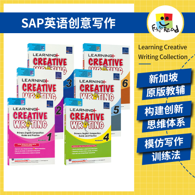 [正版图书]SAP Learning Creative Writing Workbook 1-6 学习系列1-6年级 英