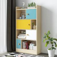书架简易落地书柜现代简约收纳架置物架子创意小储物柜书房小柜子