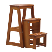 实木家用梯子两步折叠梯凳两用登高凳蹬梯室内多功能二步梯换鞋凳