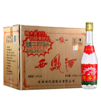 西凤 陕西西凤酒 白酒整箱装 45度光瓶七两半 凤香型 375ml*20