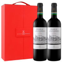 拉菲罗斯柴尔德 红酒 法国进口红葡萄酒 拉菲奥希耶海慕 750ml*2 双支礼盒
